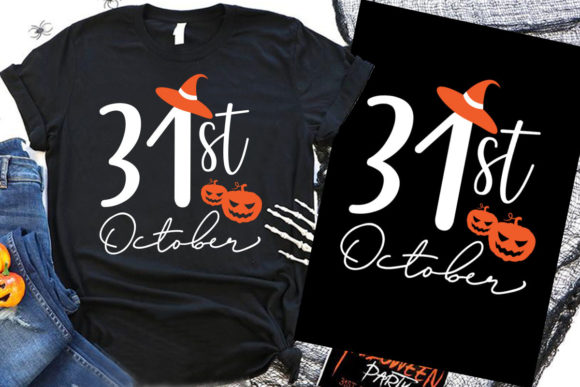 31st October Halloween T Shirt Design Graphics
