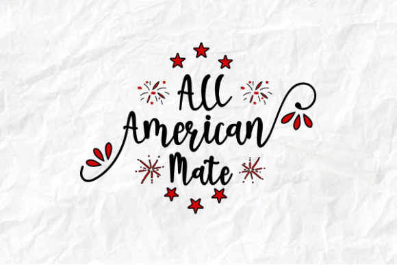 4th of July All American Mate T-Shirt Graphics