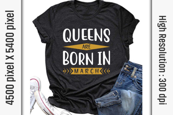 Birthday Quotes SVG Cut Files, March Queen