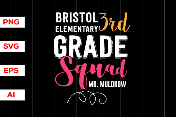 Bristol Elementary Third Grade Squad SVG Graphics