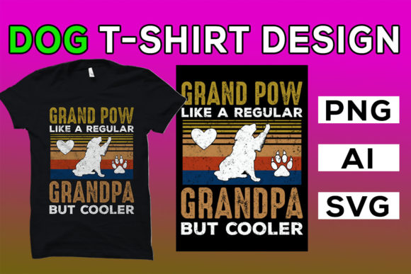 Grand Pow Dog T-Shirt Graphics & Design