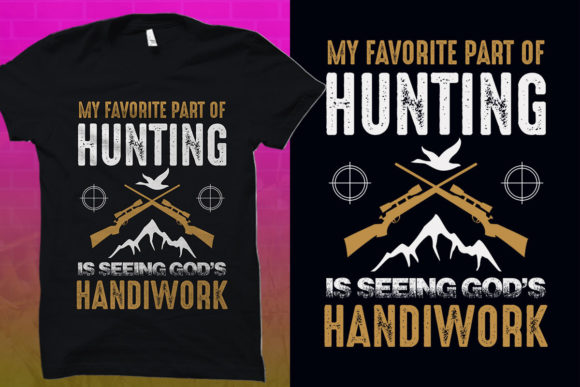 Hunting T-Shirt Graphics & Editable Designs