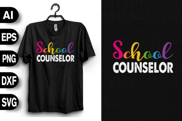 School Counselor Vintage Graphics & T-Shirt Designs