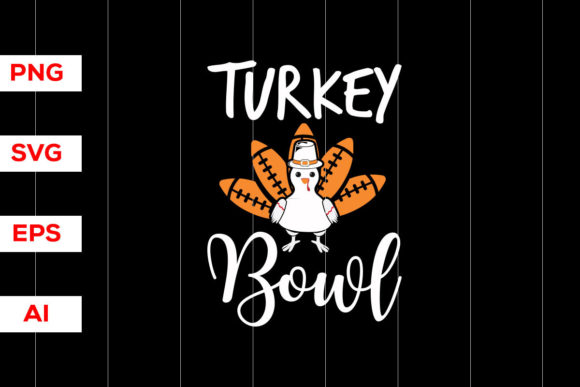 Thanksgiving T-Shirt, Turkey Bowl: Graphics & T-Shirt Designs